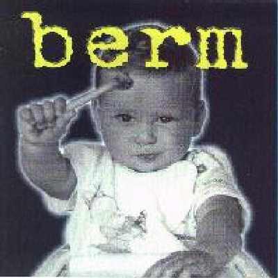 Berm indie cd cover, baby Mark with chicken drumstick.